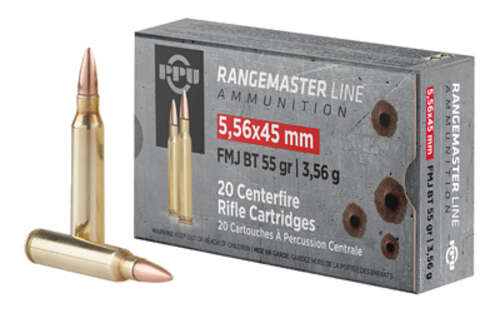 Ammunition Prvi Partizan RangeMaster 223Rem|5.56NATO PPU 556NATO 55GR RM FMJ 20/1000